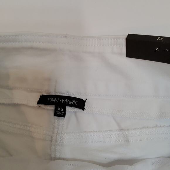 NWT. JOHN MARK SKINNY JEAN, SLIP ON SIZE XS, WHITE - Picture 6 of 12